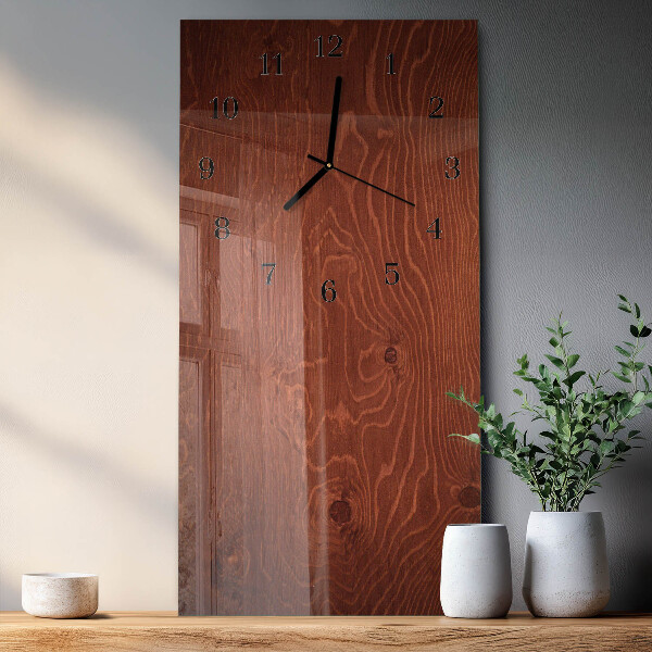 Reloj rectangular Paneles de madera