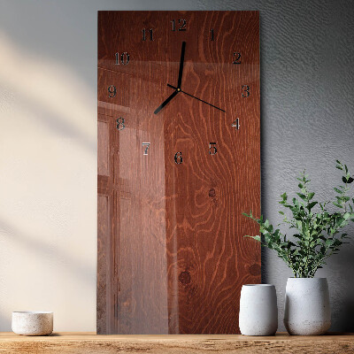 Reloj rectangular Paneles de madera