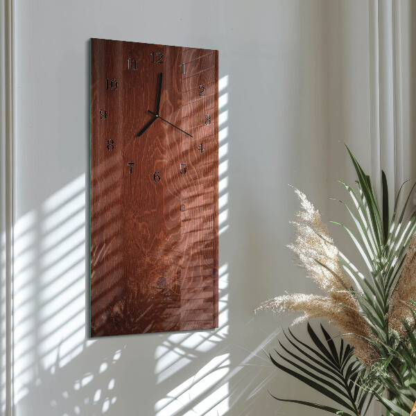 Reloj rectangular Paneles de madera