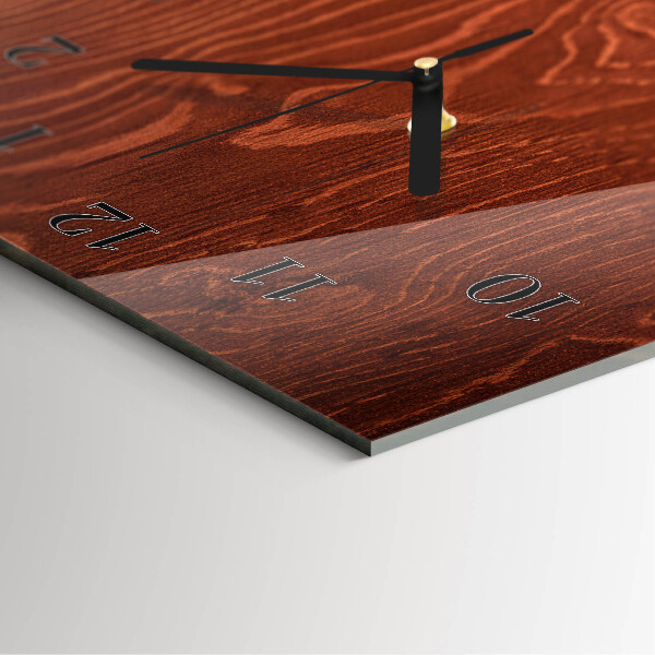 Reloj rectangular Paneles de madera
