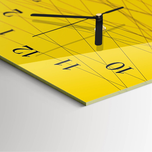Reloj rectangular rayas
