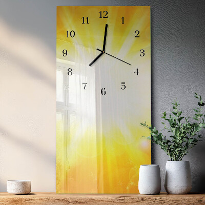 Reloj rectangular Luz del sol