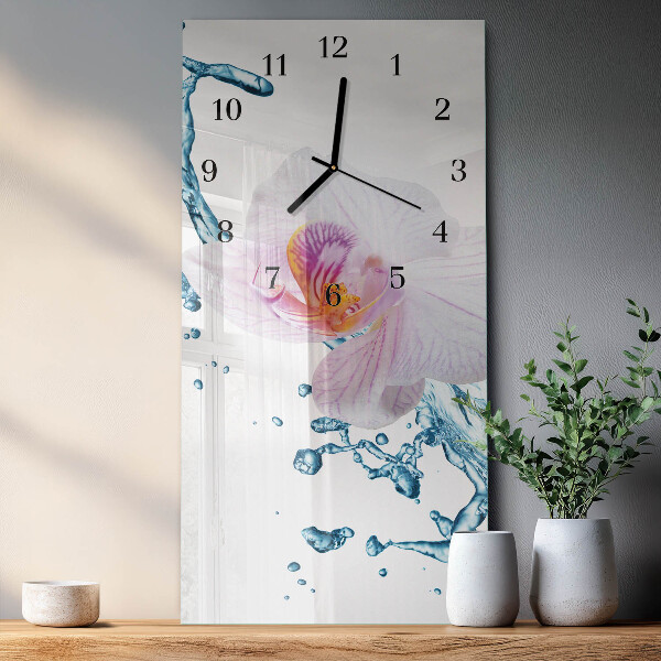 Reloj rectangular Orquídea