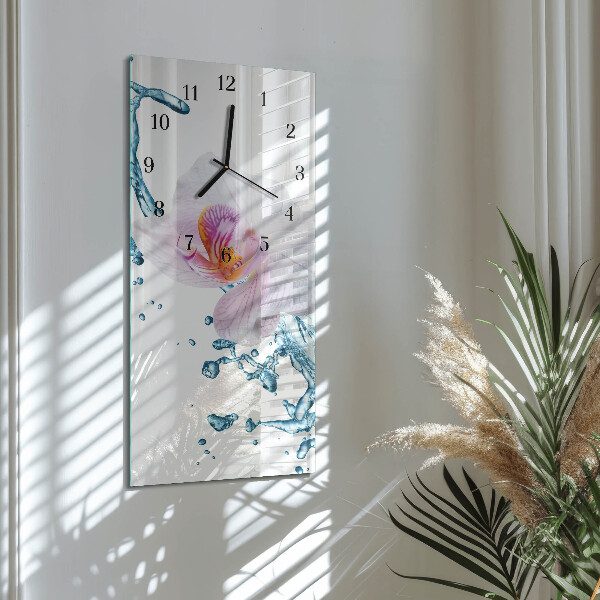 Reloj rectangular Orquídea