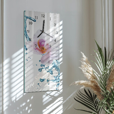 Reloj rectangular Orquídea
