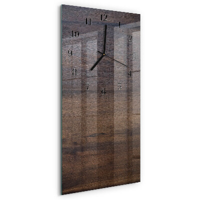 Reloj rectangular Tabla de madera