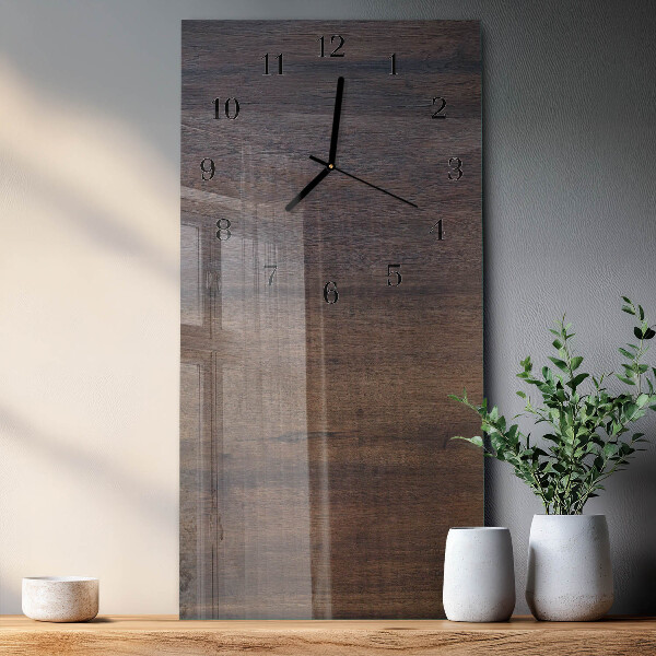 Reloj rectangular Tabla de madera