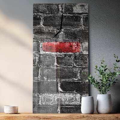 Reloj rectangular Ladrillo