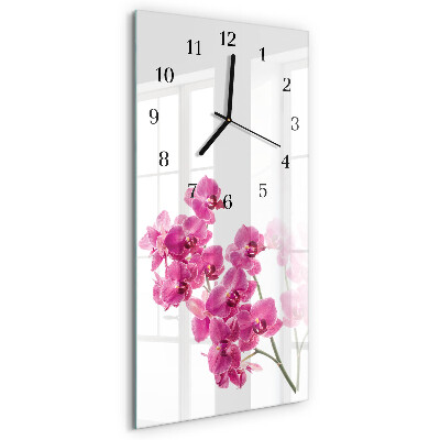Reloj rectangular Orquídeas