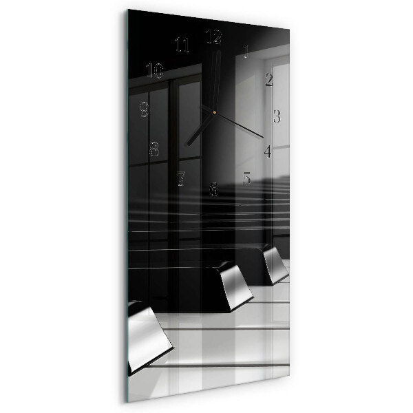 Reloj rectangular Teclas de piano
