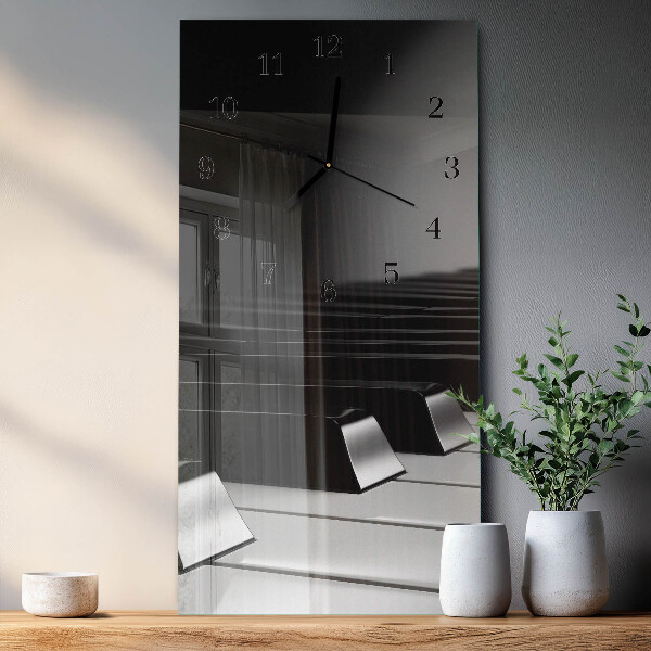 Reloj rectangular Teclas de piano