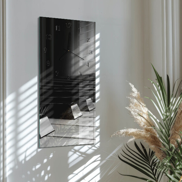 Reloj rectangular Teclas de piano