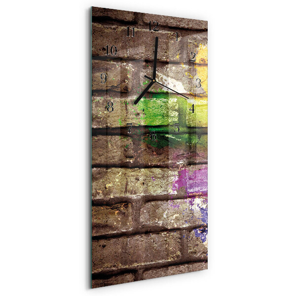Reloj rectangular Ladrillo