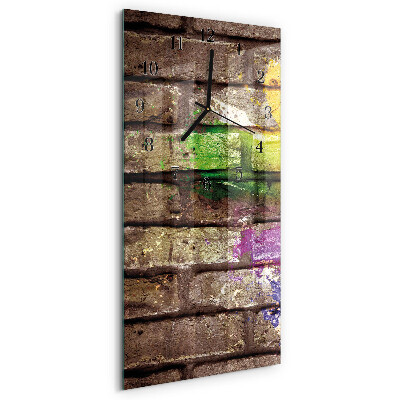 Reloj rectangular Ladrillo