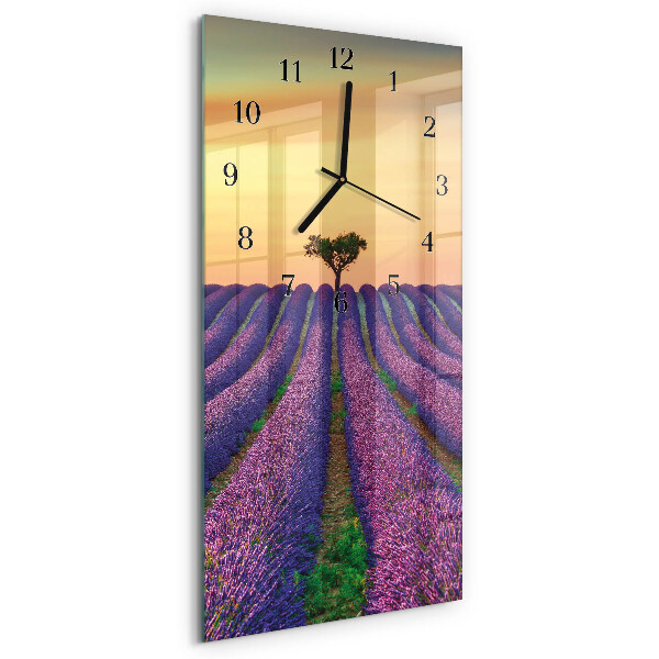 Reloj rectangular Campo de lavanda