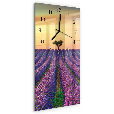 Reloj rectangular Campo de lavanda