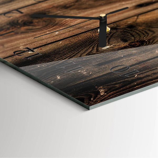 Reloj rectangular Madera
