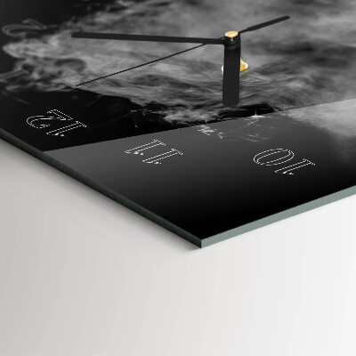 Reloj rectangular Fumar