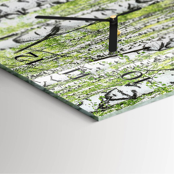 Reloj rectangular Abedul