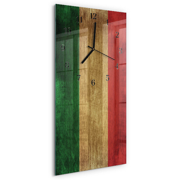 Reloj rectangular Bandera italiana
