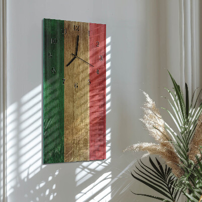 Reloj rectangular Bandera italiana