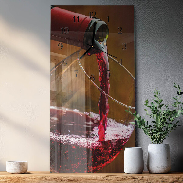 Reloj rectangular Vino