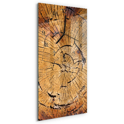 Reloj rectangular Vetas de madera