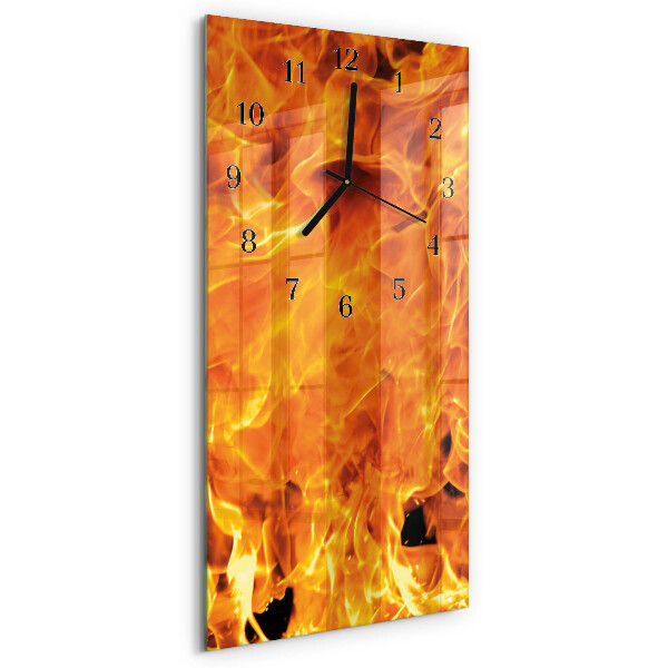 Reloj rectangular Fuego