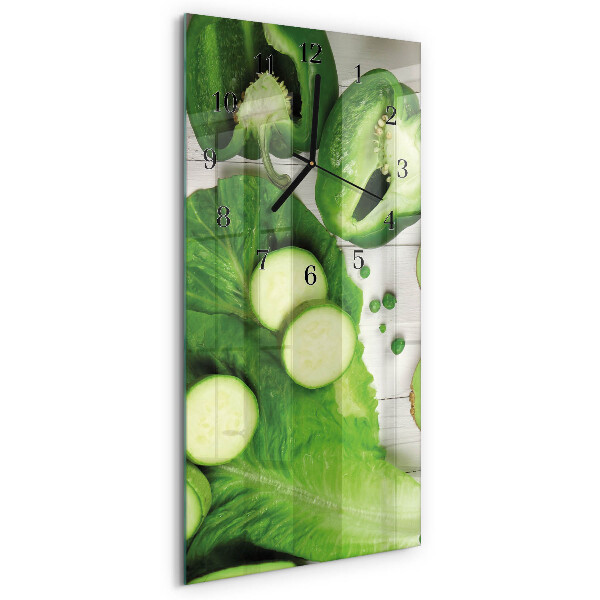 Reloj rectangular Verduras