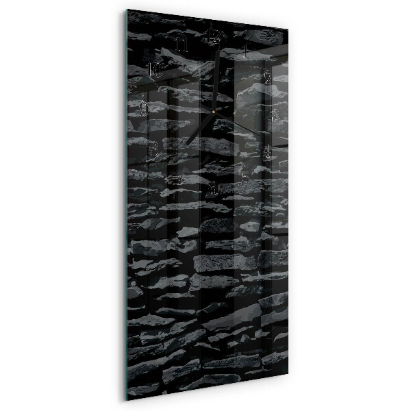 Reloj rectangular Muro de piedra