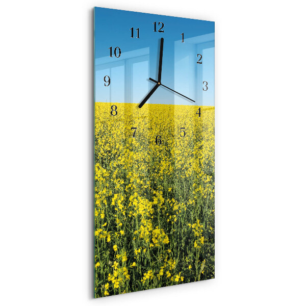 Reloj rectangular Campo de flores
