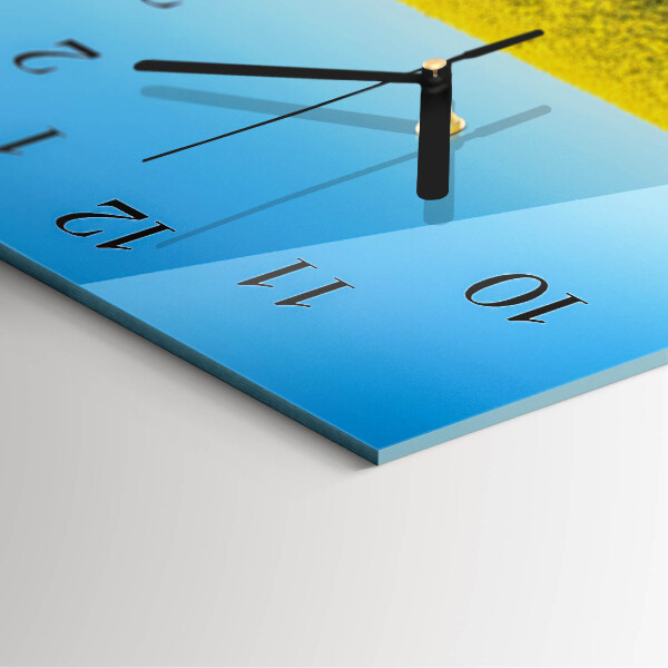 Reloj rectangular Campo de flores