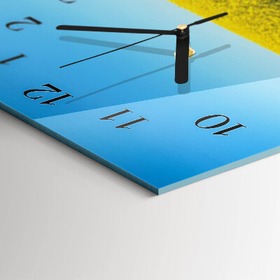 Reloj rectangular Campo de flores
