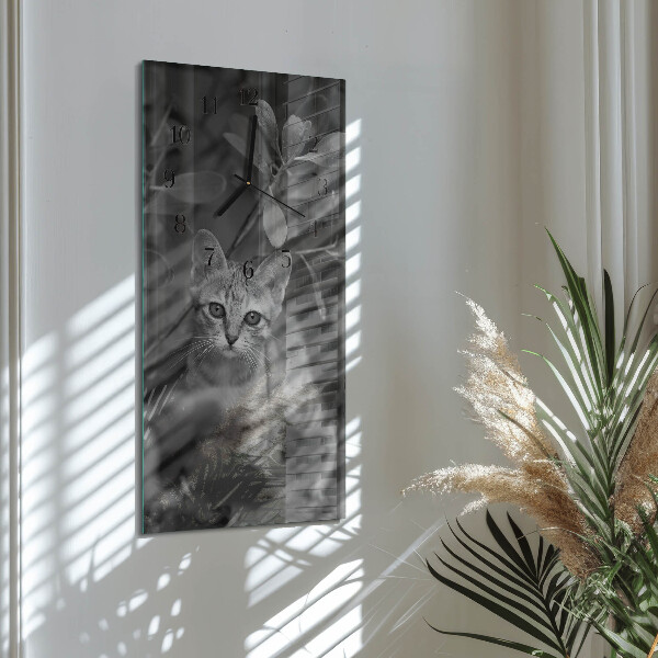 Reloj rectangular Gato