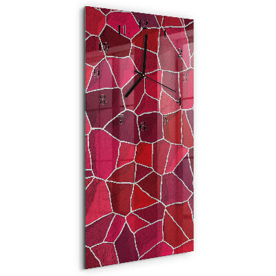 Reloj rectangular Patrón de piedra