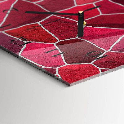 Reloj rectangular Patrón de piedra