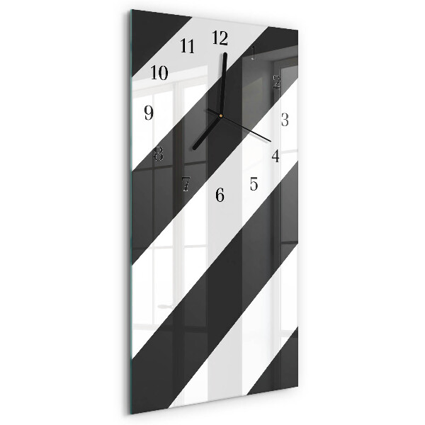 Reloj rectangular rayas
