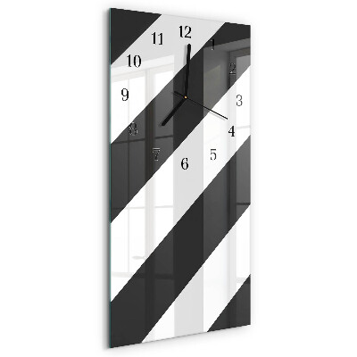 Reloj rectangular rayas