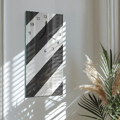 Reloj rectangular rayas