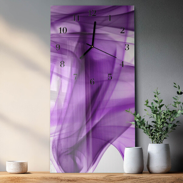 Reloj rectangular Patrón Viola
