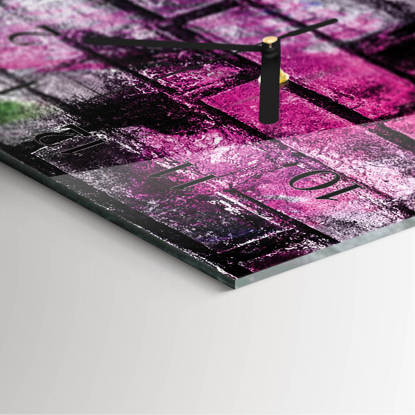 Reloj rectangular Ladrillo