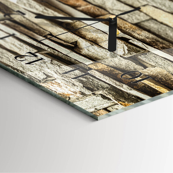 Reloj rectangular Piedras