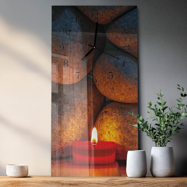 Reloj rectangular Piedras
