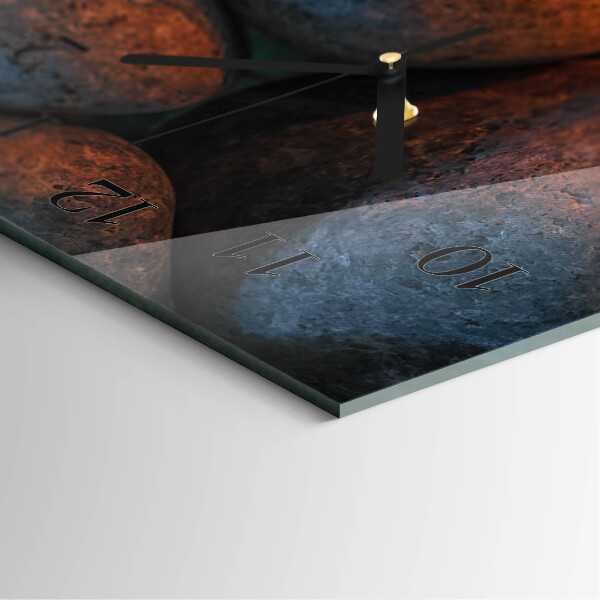 Reloj rectangular Piedras