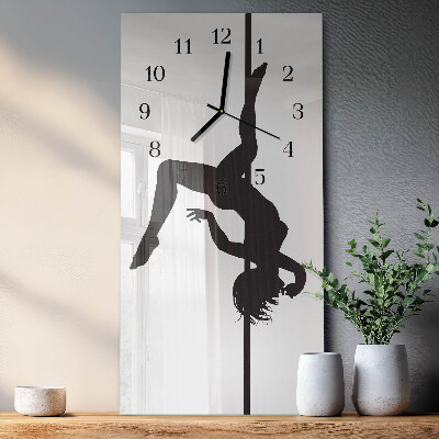Reloj rectangular Bailarina de barra