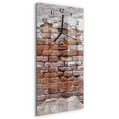 Reloj rectangular Ladrillo