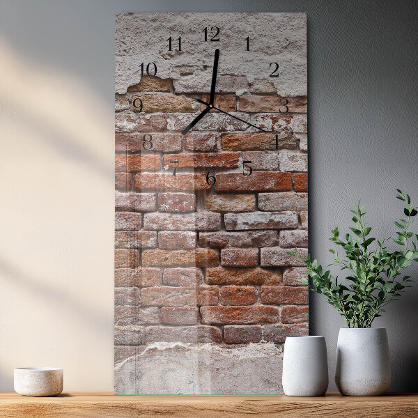 Reloj rectangular Ladrillo