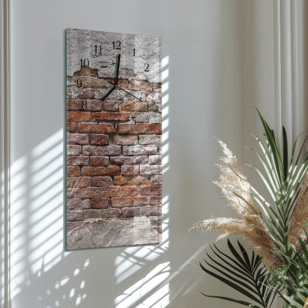 Reloj rectangular Ladrillo