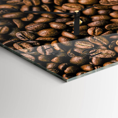 Reloj rectangular Granos de café