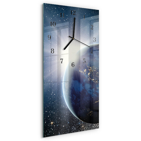 Reloj rectangular Weltall de la Tierra